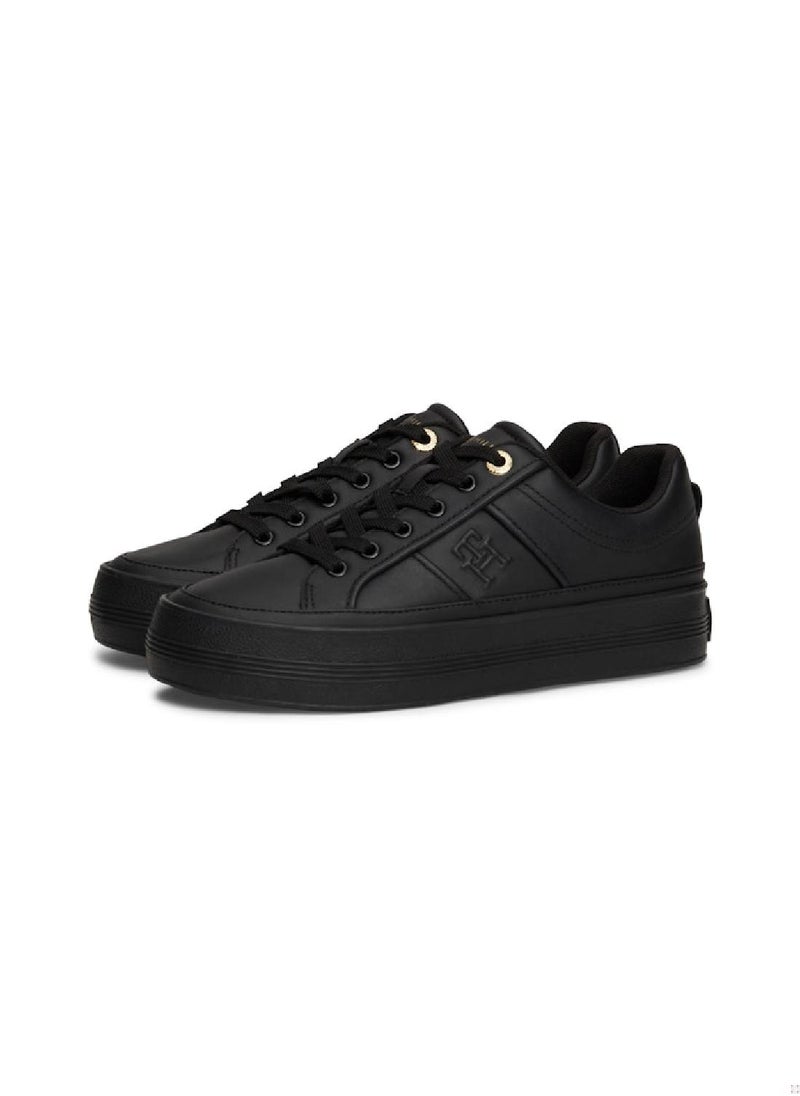 Women's Leather Flatform Sneakers - Leather, Black - pzsku/ZA6A1420F5AF2D23F565AZ/45/_/1741873948/d8473c11-a9c3-49d5-ac7e-e3280a4eed08