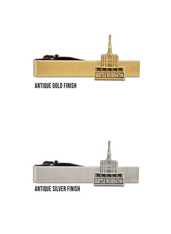 Ringmasters LDS Seattle Washington Temple Gold Steel Tie Bar - Tie Clip - Priesthood Gift, LDS Missionary, Tie Clip - Image 2