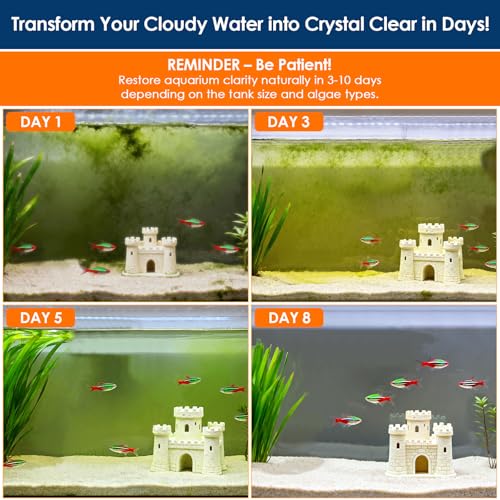 AquaMiracle Aquarium Filter with U V Light Filter Sponge Fish Tank Filter with Timer for Green Water Turtle Filter with Aeration Rainfall Mode for Aquarium 2070 Gallon - Image 3