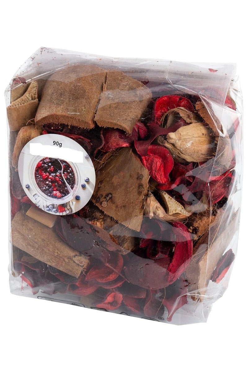 Dried flowers scented with red berries and brown berries, 90g - Image 1