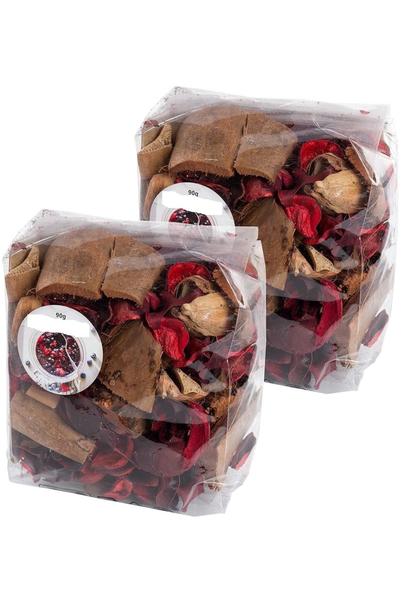 Dried flowers scented with red berries and brown berries, 90g - Image 2