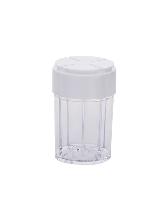 AL SANIDI - Divided Plastic Spices Storage, Tea, coffee and sugar storage for trips, Transparent , big - Image 1