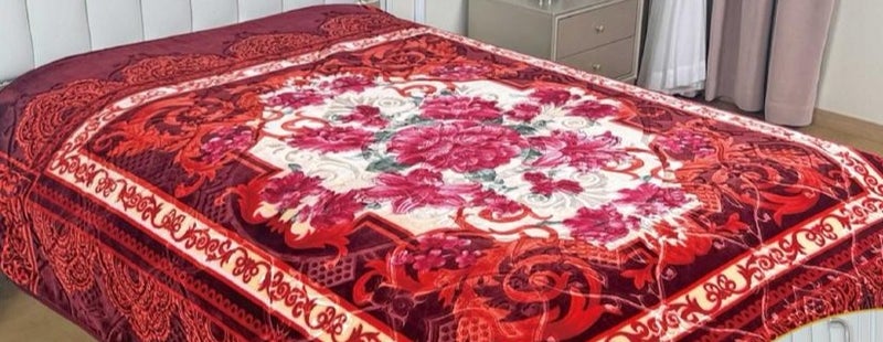 A luxurious double blanket weighing 6 kg – measuring 240 x 220 cm – for deep warmth and elegance to complement your bedroom. - Image 2