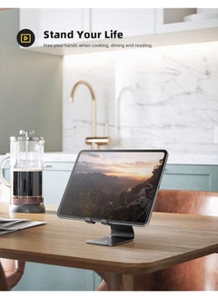 Lamicall Tablet Stand Adjusatble Tablet Holder Mount Dock Compatible With Ipad Mini Air Pro Samsung Tab S6 S7 A7 Huawei Tablet Nintendo Switch Kindle More Tablets 4 13 Inch Black  - Image 2