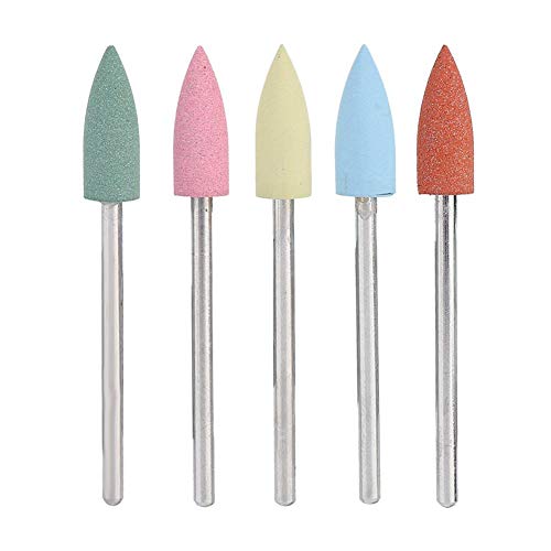 Brrnoo 5pcs Nail Drill Bits Set,Silicone Drill Bits for Nails Silicone Rubber Electric Grinding Head for Manicure Pedicure Nail Polishing Burr (152) - Image 5
