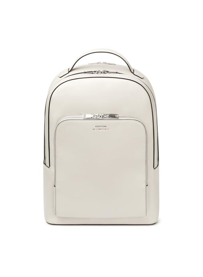 Comfyable حقيبة ظهر جلد نباتي فاخرة من إصدار X لأجهزة الكمبيوتر المحمولة 13" 14" 15" 16" ، حقيبة عمل مع حزام عربة وسحاب YKK ، حقيبة متينة مقاومة للماء للرجال والنساء ، حقيبة يومية للعمل - Image 1