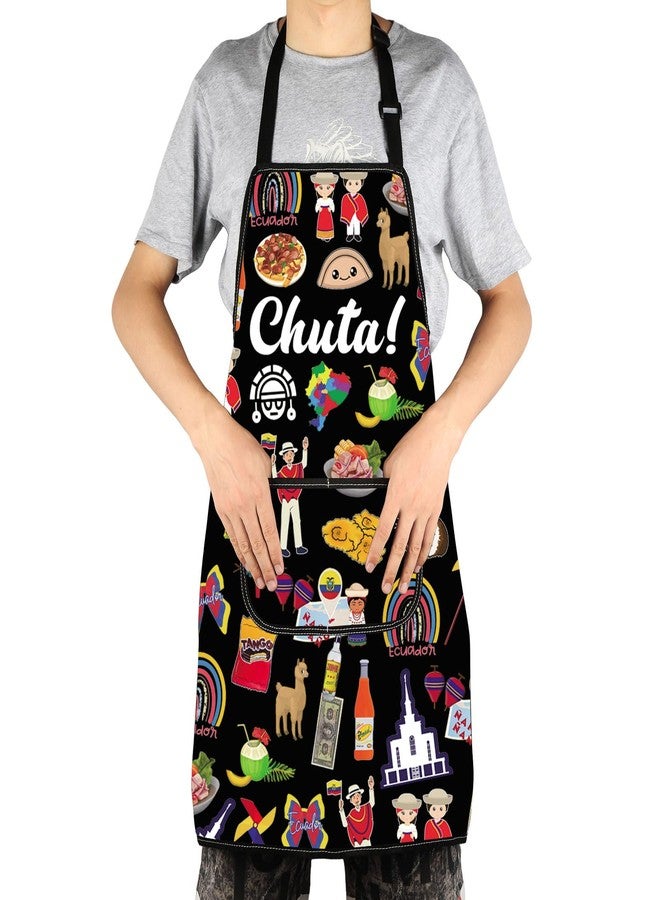 G2TUP Ecuador Kitchen Apron Ecuadorian Chuta Gifts South America Kitchen Apron Ecuador Themed Apron (Chuta) - Image 5
