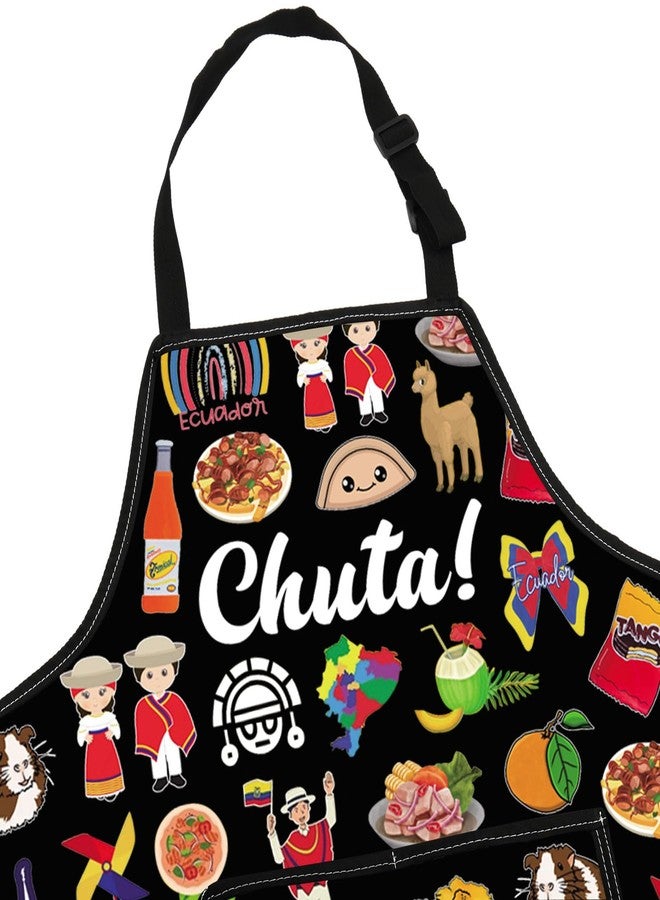 G2TUP Ecuador Kitchen Apron Ecuadorian Chuta Gifts South America Kitchen Apron Ecuador Themed Apron (Chuta) - Image 4