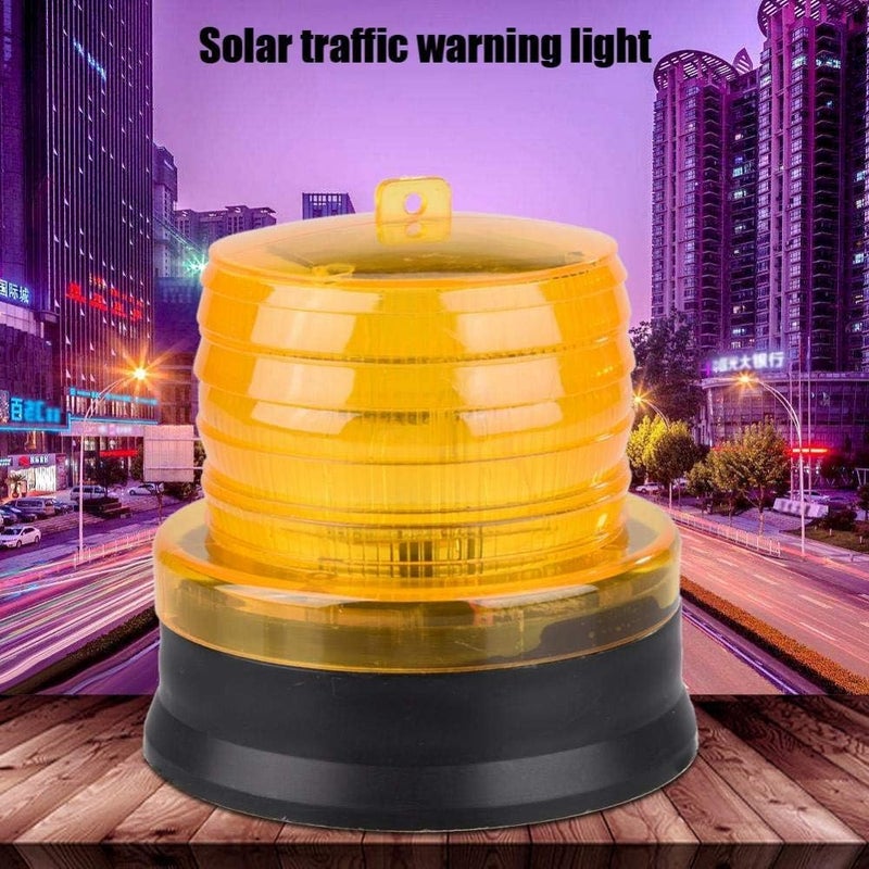 كلاراكو مصباح LED دوار مدمج، مصباح تحذير وامض 12-24 فولت، مصباح عمل يعمل بالطاقة الشمسية، مصباح إشارة صناعي للطوارئ (أصفر) - Image 2