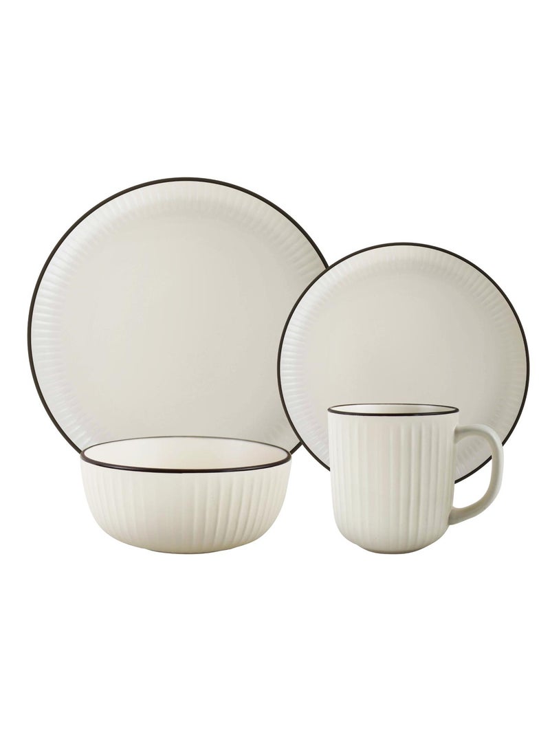 Kitchen Master 16-Piece Embossed Dinner Set Latte Rssp33-L - Image 2