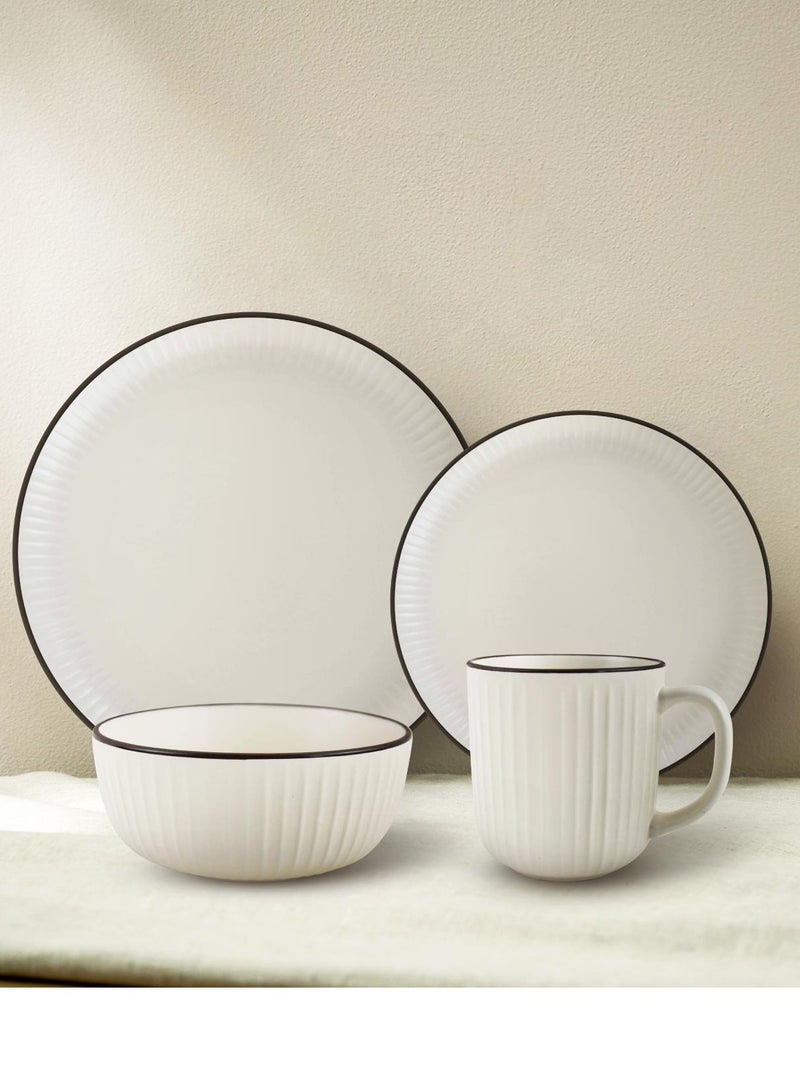 Kitchen Master 16-Piece Embossed Dinner Set Latte Rssp33-L - Image 4