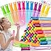 IJIGU 48 Pack Big Bubble Wands Bulk in 6 ColorsIdeal for Easter Summer Halloween Valentine Classroom Prizes - Image 3