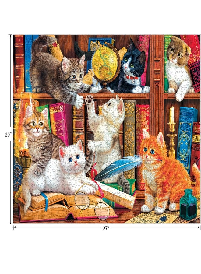 RoseArt - Fancy Cats - Library Mischief - 750 Piece Jigsaw Puzzle for Adults - Image 4