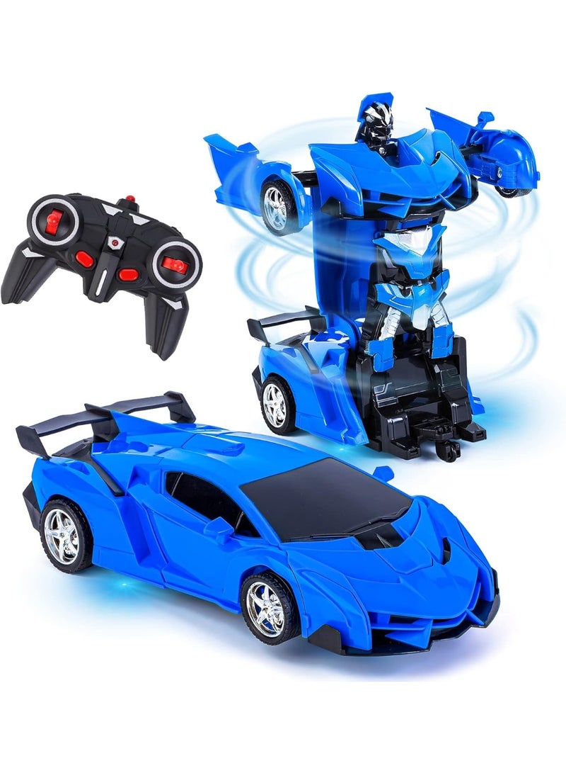 ST ZONE 2-in-1 RC Robot Car Transformer Toy for Kids – Remote Control Racing Car 1:18 Scale – Transforming Toy for Boys & Girls 6+ - Image 1