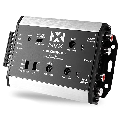 NVX XLOC24X 2 inputs / 4 outputs High Voltage Active Line Output Converter with Impedance Matching and Remote Level Control - Image 1