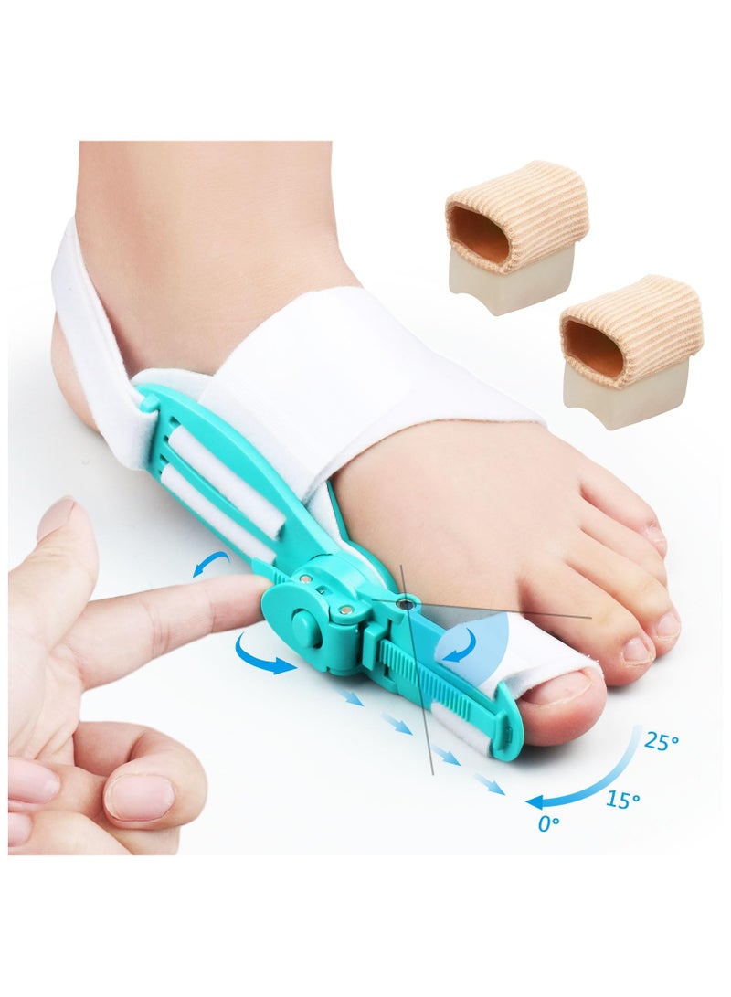 SYOSI Bunion Corrector for Women & Men, Big Toe Adjustable Knob Bunion Splint for Bunion Relief, Orthopedic Toe Straightener with Anti-slip Heel Strap, Suitable for Left and Right Feet - Image 1
