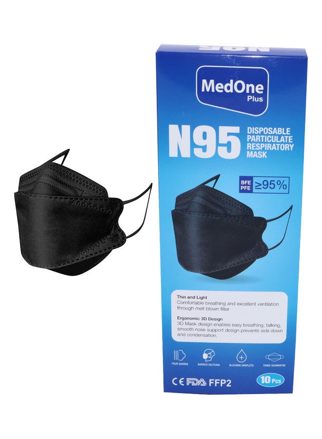 NIBEMINENT 10-Piece N95 Disposable Particulate Respiratory Mask - Image 2