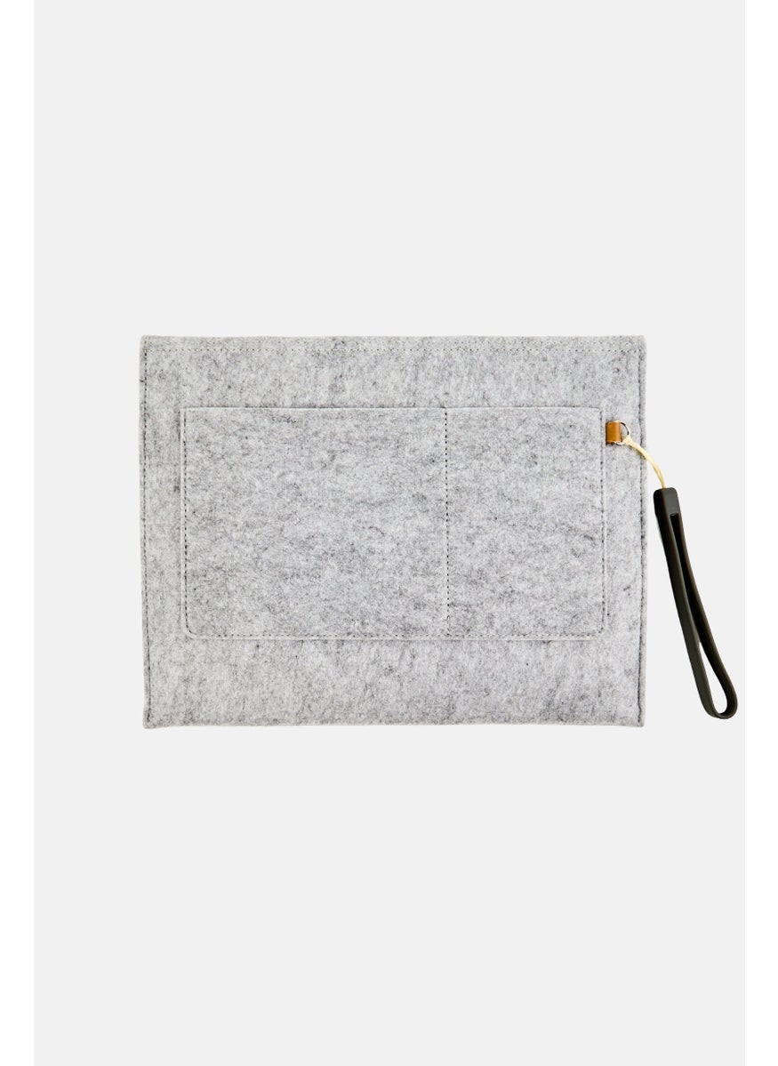 UPIXEL Soho Envelop Clutch With Pixel Chips, Grey  - Image 4