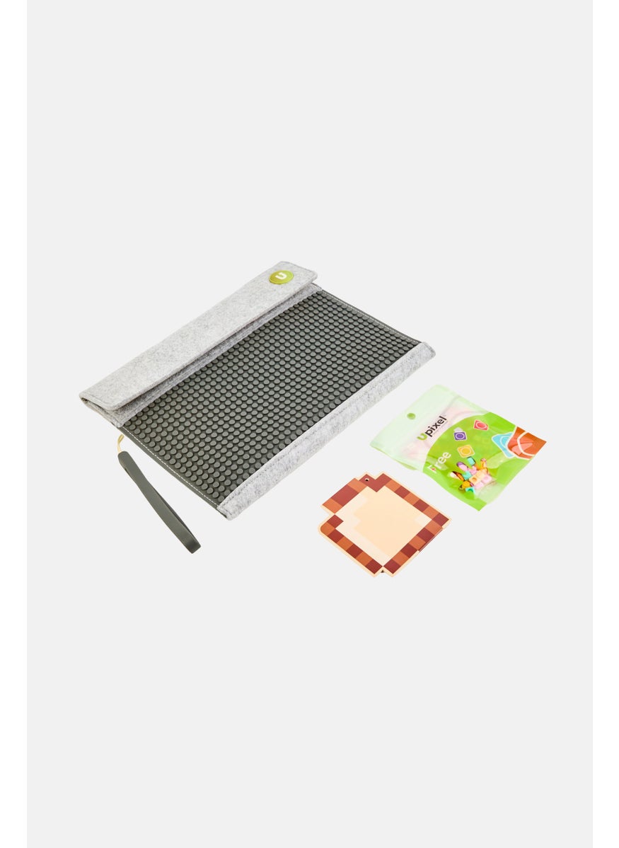 UPIXEL Soho Envelop Clutch With Pixel Chips, Grey  - Image 5