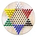Offelec Upgraded 75 Pegs 15 x 15 Large Wooden Chinese Checkers Board Game More Pegs and More Gameplay for More Fun 26 Players 10 Pegs Each or 23 Players 15 Pegs Each - Image 2