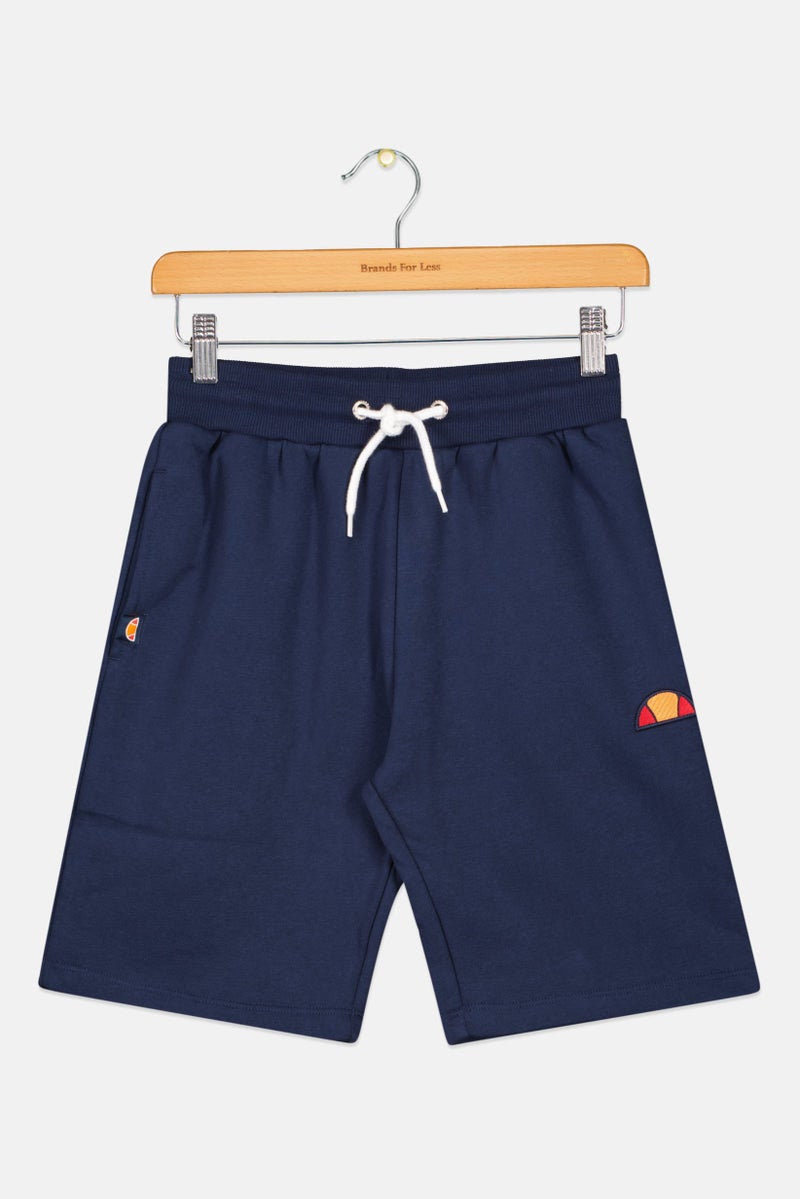 Ellesse Kids Boy Embroidered Logo Shorts, Navy - Image 1
