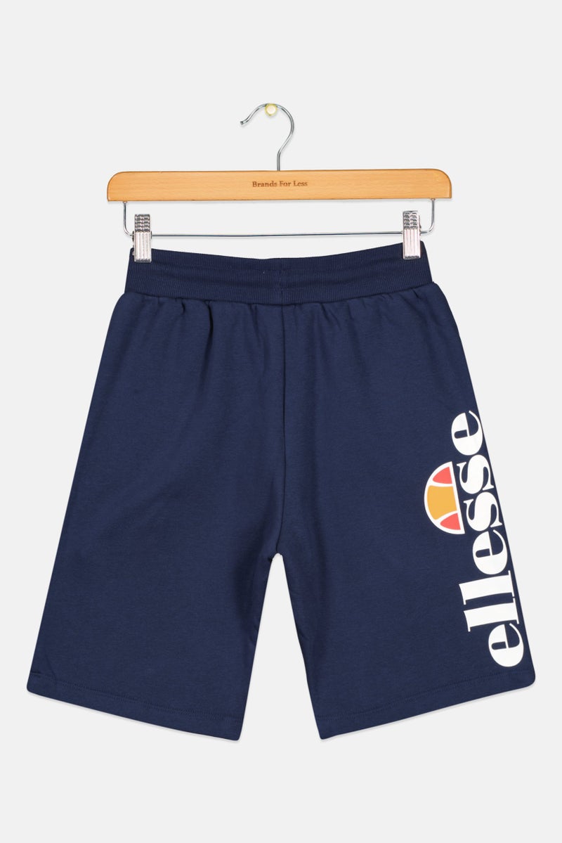 Ellesse Kids Boy Embroidered Logo Shorts, Navy - Image 2