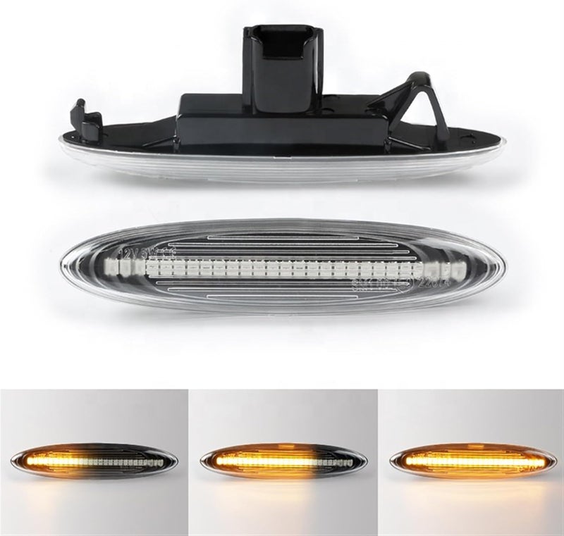 QASULER Dynamic Amber Side Marker Turn Signal Lights - Image 4
