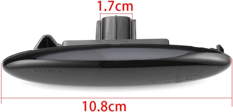 QASULER Dynamic Amber Side Marker Turn Signal Lights - Image 2