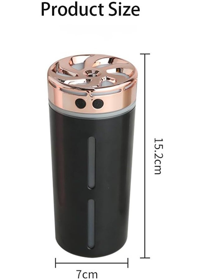 Arabest - Car Diffuser Humidifier,USB Mini Cool Mist Air Essential Oil Diffuser Quiet Automatic Power Off with LED Light,Aromatherapy Diffuser,Mini Air Humidifier for Car, Home, Office,Small Room - Image 1