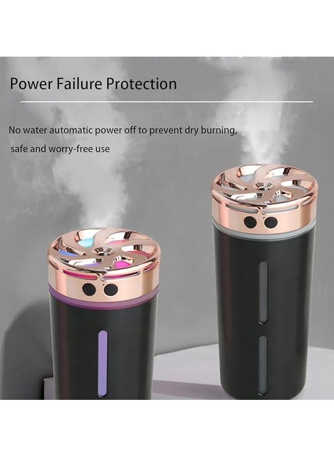 Arabest Car Diffuser Humidifier,USB Mini Cool Mist Air Essential Oil Diffuser Quiet Automatic Power Off with LED Light,Aromatherapy Diffuser,Mini Air Humidifier for Car, Home, Office,Small Room  - Image 3