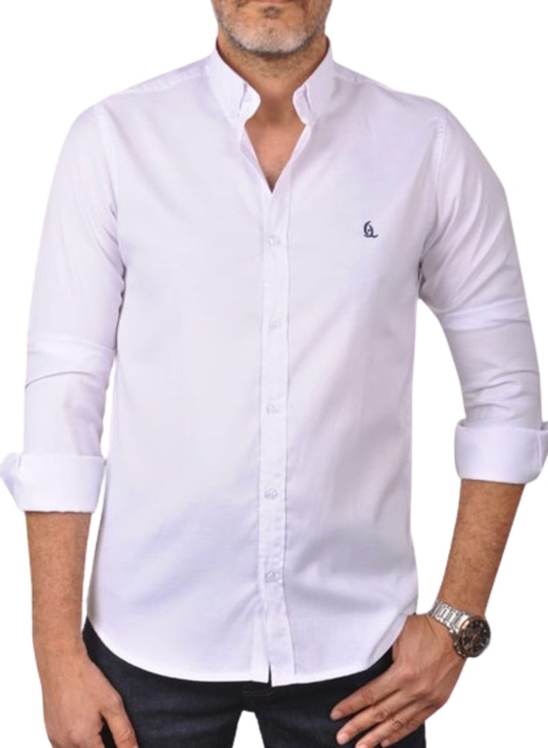 Jupiter White oxford casual shirt - Image 1