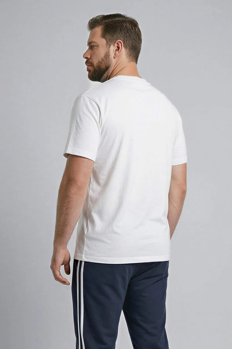 Defacto  100% Cotton Plus Size T-Shirt for Men | Best Price UAE