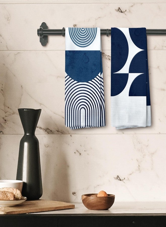 Tzhim Boho Kitchen Towels, Boho Hand Towels for Bathroom, BohoKitchen Bathroom Decor, Boho Bohemian Mid Centry Dish Towel Dishcloths Tea Towels for Kitchen, BohoKitchen Decor Set of 4, 16x24in - Image 4