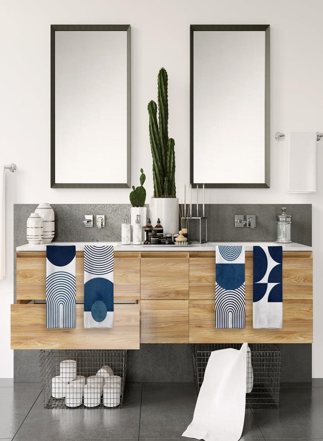 Tzhim Boho Kitchen Towels, Boho Hand Towels for Bathroom, BohoKitchen Bathroom Decor, Boho Bohemian Mid Centry Dish Towel Dishcloths Tea Towels for Kitchen, BohoKitchen Decor Set of 4, 16x24in - Image 2