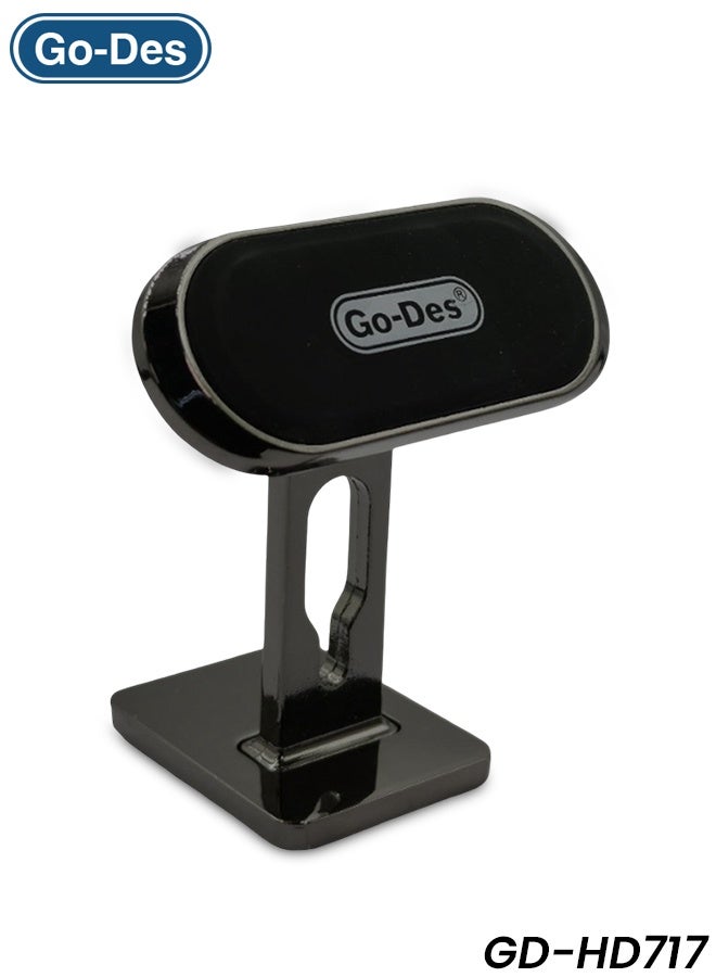 جو-ديز حامل هاتف مغناطيسي للوحة القيادة مع قبضة قوية، دوران 360 درجة قابل للتعديل، حامل عالمي للهاتف المحمول للملاحة الداخلية للسيارة والاستخدام بدون استخدام اليدين - Image 1