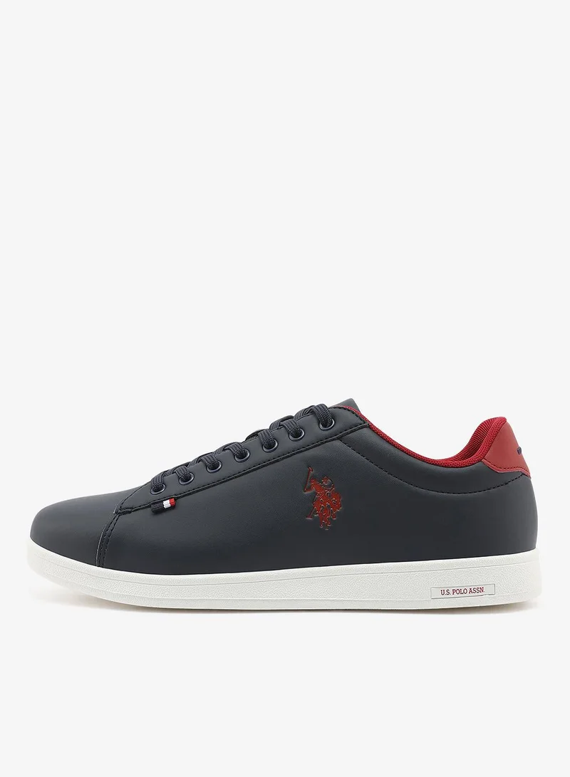 U.S. Polo Assn. Navy Men's Navy with White Sneakers - Lightweight, Breathable and Comfortable Shoes for Men | Best Price UAE