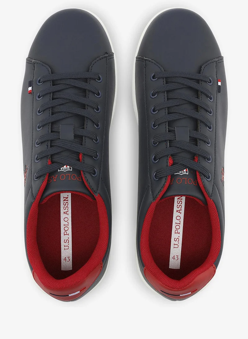 U.S. Polo Assn. Navy Men's Navy with White Sneakers - Lightweight, Breathable and Comfortable Shoes for Men | Best Price UAE