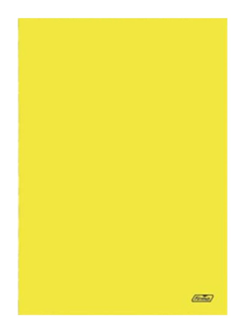 Firmo - A4 Size Stapled Notebook Single Lined Ruling Yellow Paper Cover - Image 1
