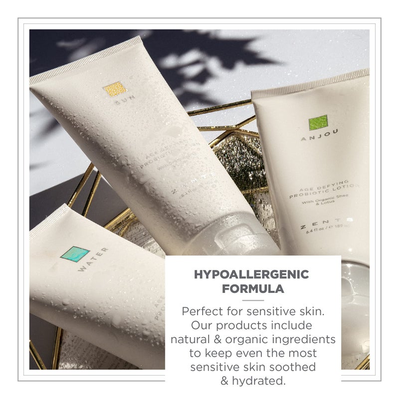 Zents Age Defying Probiotic Lotion (Travel Size - Ore Fragrance) Anti-Aging Body and Hand Cream with Organic Shea Butter & Hyaluronic Acid, 1 fl oz, TSA Approved - Image 5