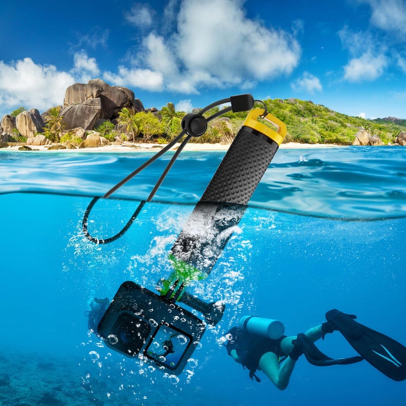 Sametop Floating Handle Grip Floaty Stick Waterproof Handler Accessory Compatible with GoPro Hero 13, 12, 11, 10, 9, 8, 7, 6, 5, 4, Session, 3+, 3, Hero(2018), Max, DJI Osmo Action Cameras (Yellow) - Image 5