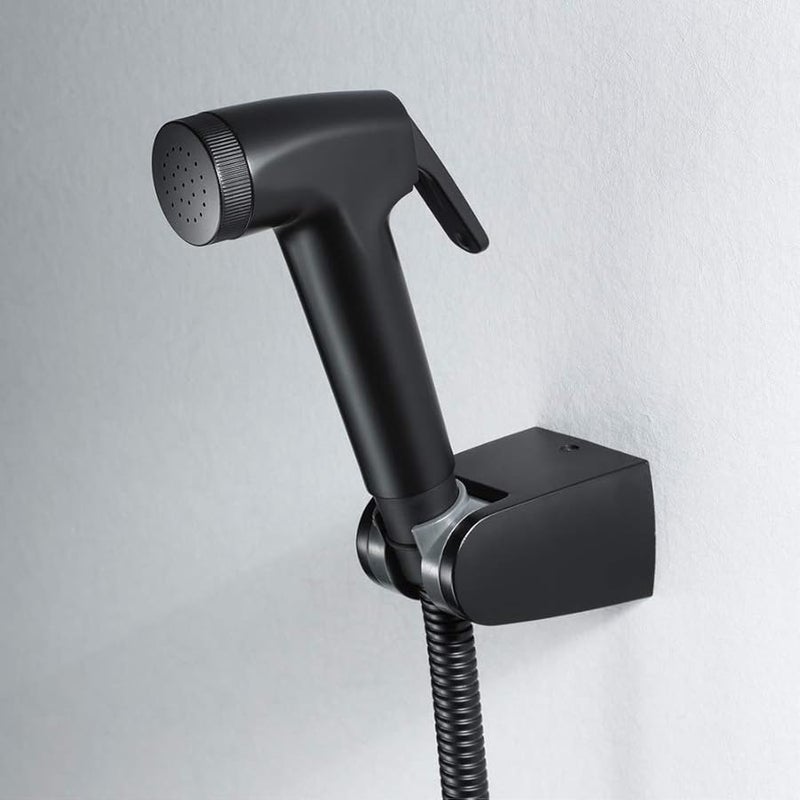 مرشّح بيديه محمول مثبت على الحائط مجموعة دش للنظافة الشخصية باللون الأسود - Image 3