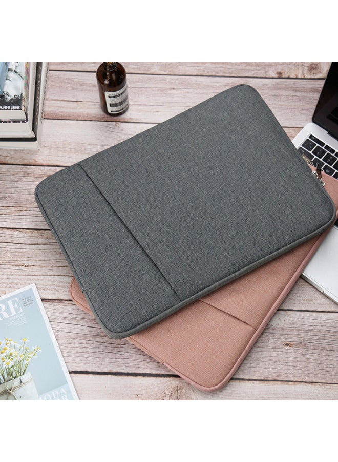 حقيبة داخلية لجهاز Apple Laptop 14 Air13.3 pro Women's MacBook 12 Male 15 حافظة واقية - اللون: قماش مقاوم للصدمات - مسحوق ساكورا + حزمة الطاقة - الموديل المطبق: 13.6-14 بوصة - Image 5