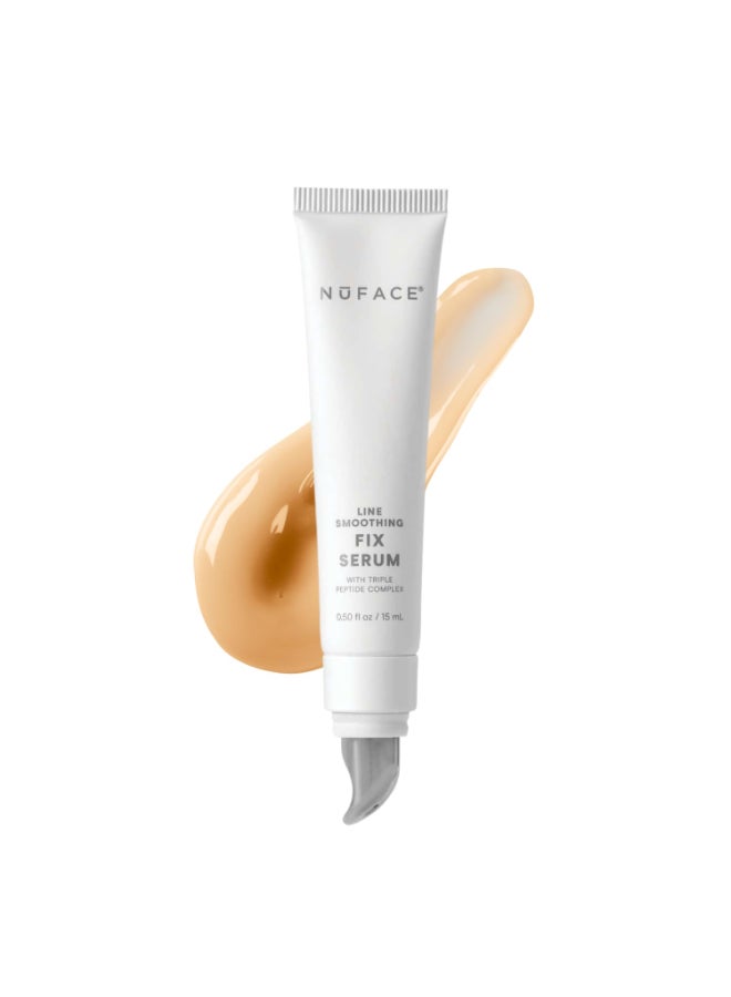 NuFACE FIX Serum Line Smoothing Conductive Serum for Microcurrent with Triple Peptide Hyaluronic Acid IonPlex to Hydrate Brighten and Enhance NuFACE Microcurrent Device Results 05 oz - Image 2