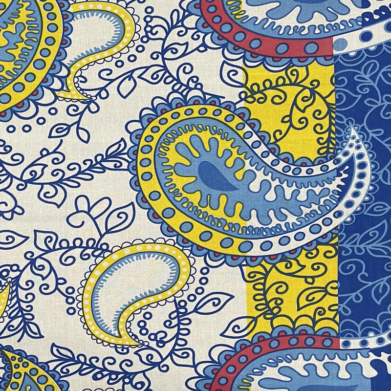 Swayam Monalisa Collection Basic Comfort 100% Cotton 120TC Ethnic Motif Print Double Bedsheet with 2 Pillow Covers - White/Neutral - Image 5