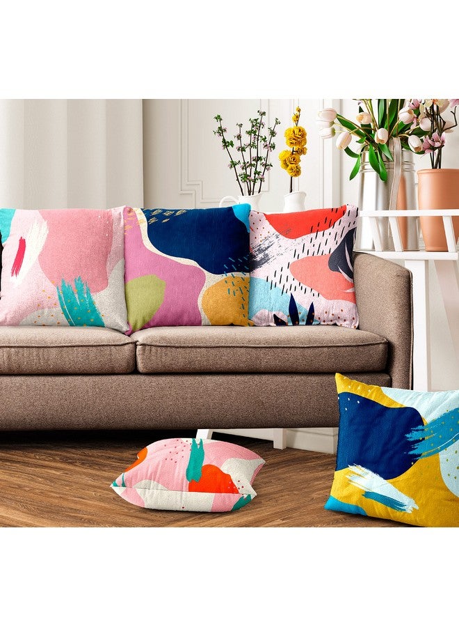 Ultimate Trends Polyester Digital Modern Printed Cushion Cover 16x16 Set of 5, Multi Color (UTCC-1083_ 16) - Image 1