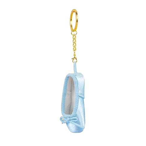 BIBABLYKE Mini Ballet Shoes Keychain Pointe Shoes Keyrings Handmade Pointe Shoe Charm Bag Penddant Gift for Dance Lovers - Image 2