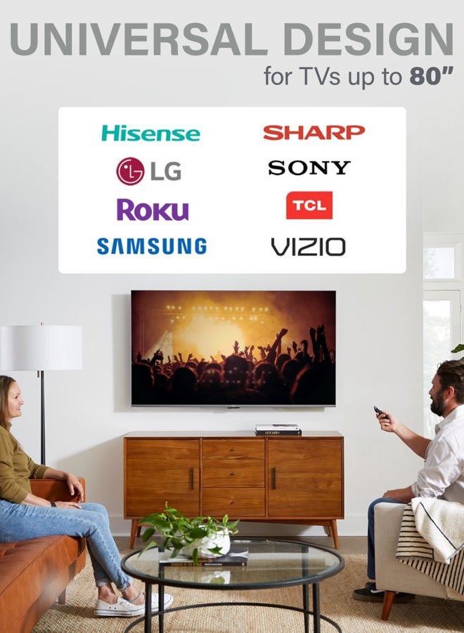 Sanus Super Low Profile Fixed Position TV Wall Mount Bracket for 40" - 80" TVs - Features Slim 1ââ‚¬ Profile, Easy Access To Cables, Simple Install - OLL15-B1 - Image 4
