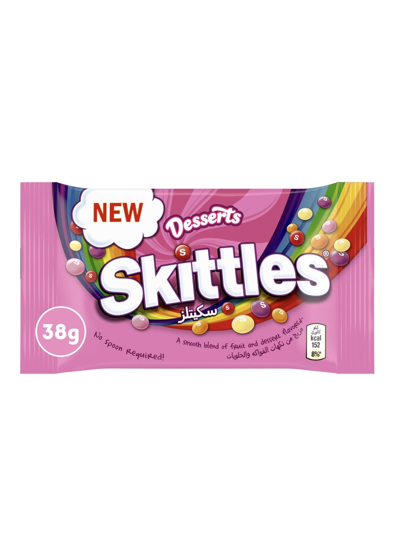 Skittles Dessert Fruity Flavoured Confections Candy 38g - Image 1