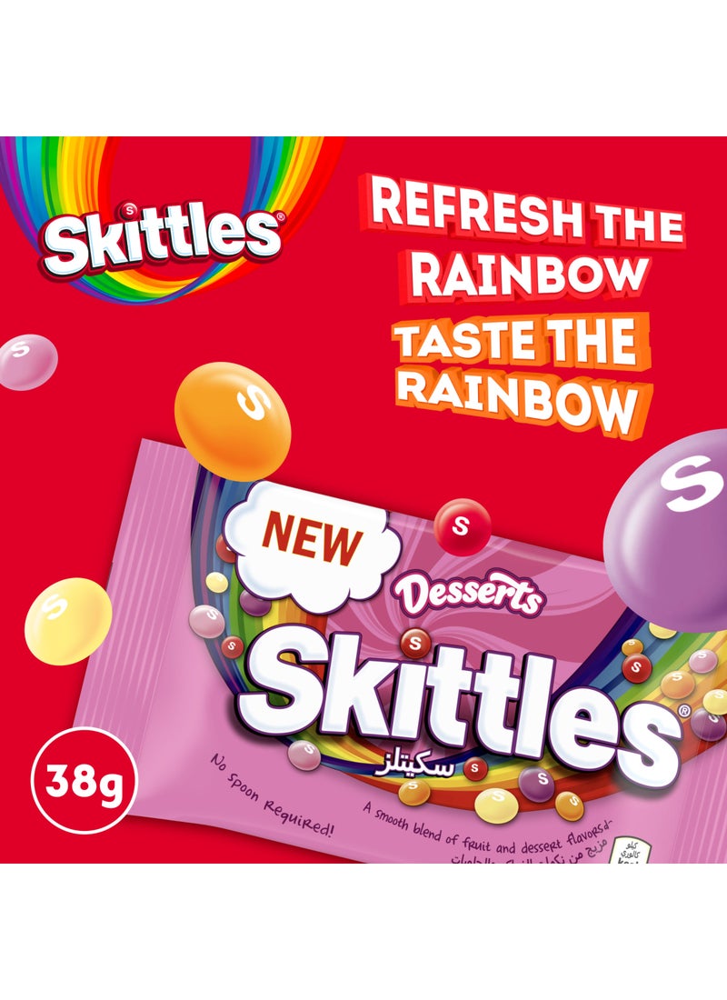 Skittles Dessert Fruity Flavoured Confections Candy 38g - Image 2
