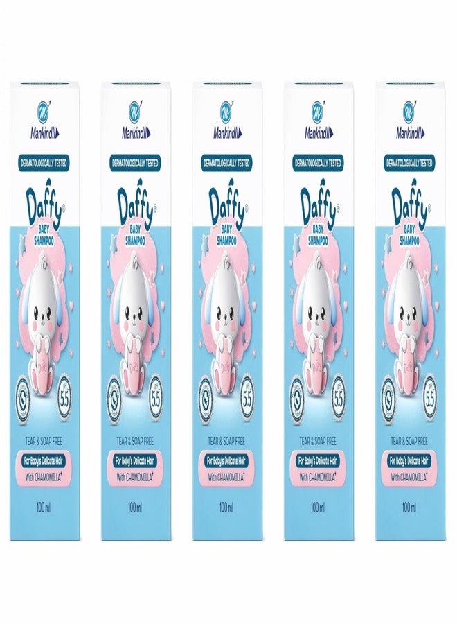 Mankind Daffy Baby Shampoo, Tear-Free & Gentle for Newborns, 100ml (Pack of 5) - Image 1